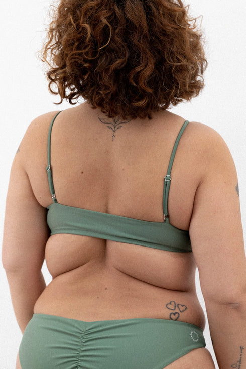 Copenhagen Cartel - Sanur justerbare stropper bikini top bandeau - Army